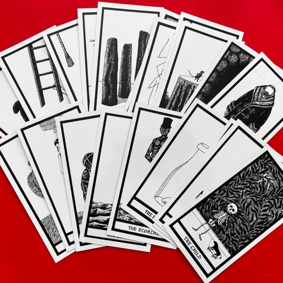 Set of Edward Gorey Fantod Card Deck Booklet and Box - Picture 2 of 4